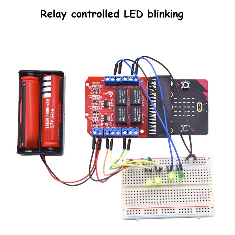 Microbit - A64I Microbit 4 Kanal Röle Modülü