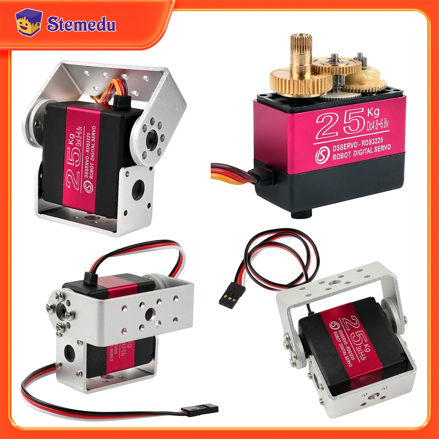 Servo Bracket - 25 KG Robot Dijital Servo Yüksek
