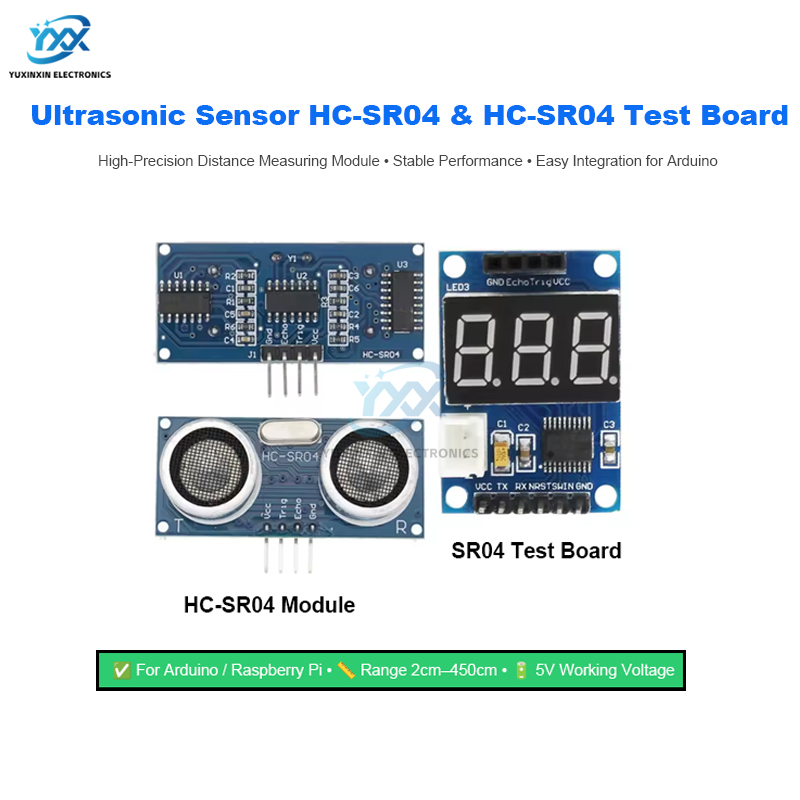 Ultrasonic Distance Sensor - Ultrasonik Sensör HC-SR04 HCSR04 Mesafe Ölçüm