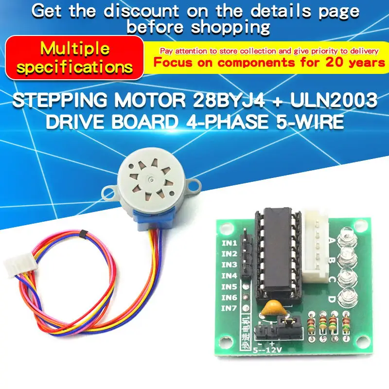 Uln2003 Driver - 1 adet 28BYJ4 step Motor ULN2003
