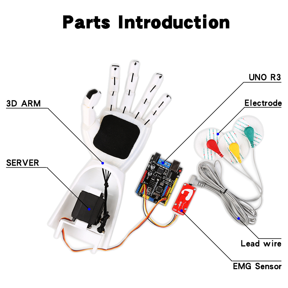 EMG sensörü robotik kol elektr - Arduino Robot incelemesi ve fiyatı