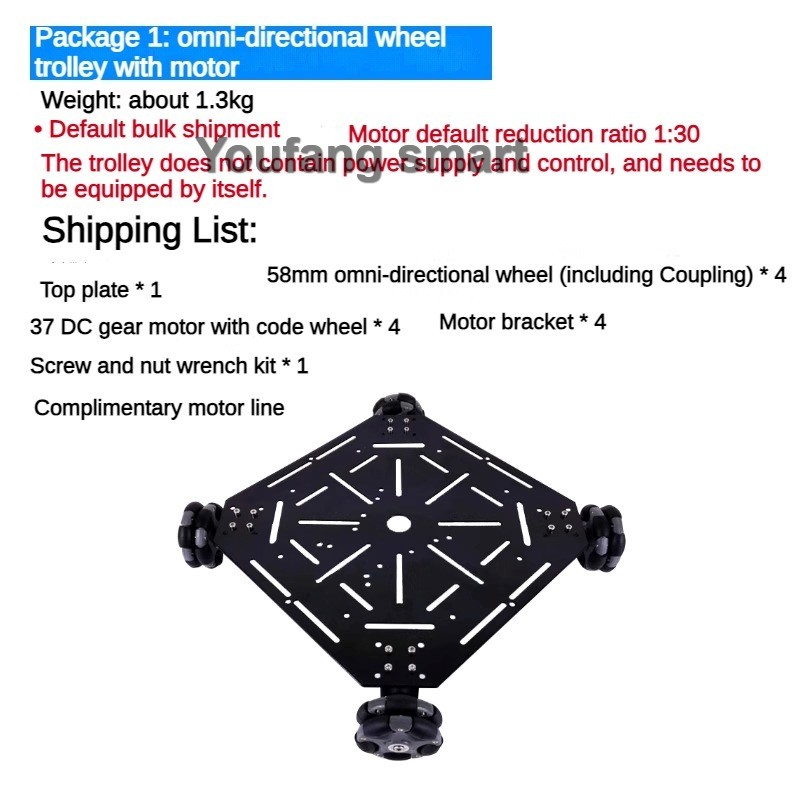5kg Yük Taşıyabilen ROS 4WD Om - Omni Wheel incelemesi ve fiyatı