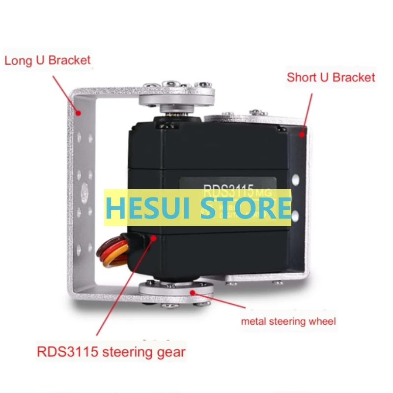 RDS3115 15 kg Metal Dişli Diji - Servo Pan Tilt incelemesi ve fiyatı
