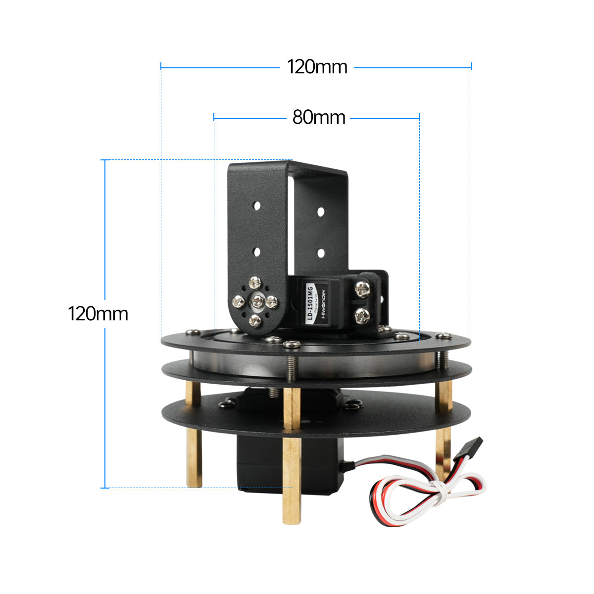Hiwonder Demonte 2 DOF Pan Til - Servo Bracket incelemesi ve fiyatı
