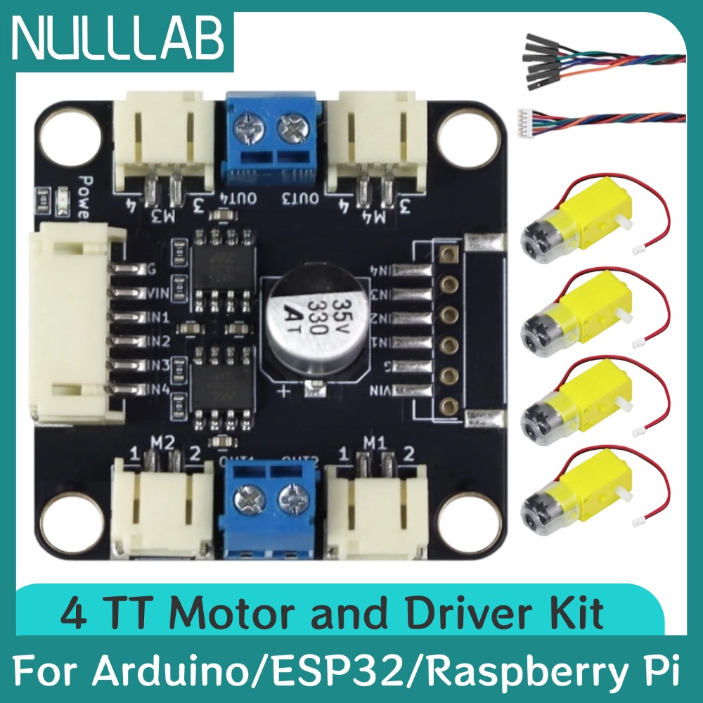 4 TT Motor ve Sürücü Kiti 4 DC - Motor Driver L298N incelemesi ve fiyatı