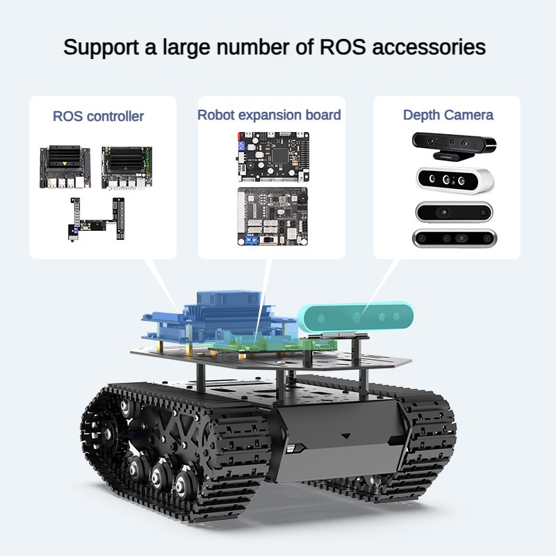 10 KG Yük Güçlü Şok Emme Tankı - Tracked Robot Chassis incelemesi ve fiyatı