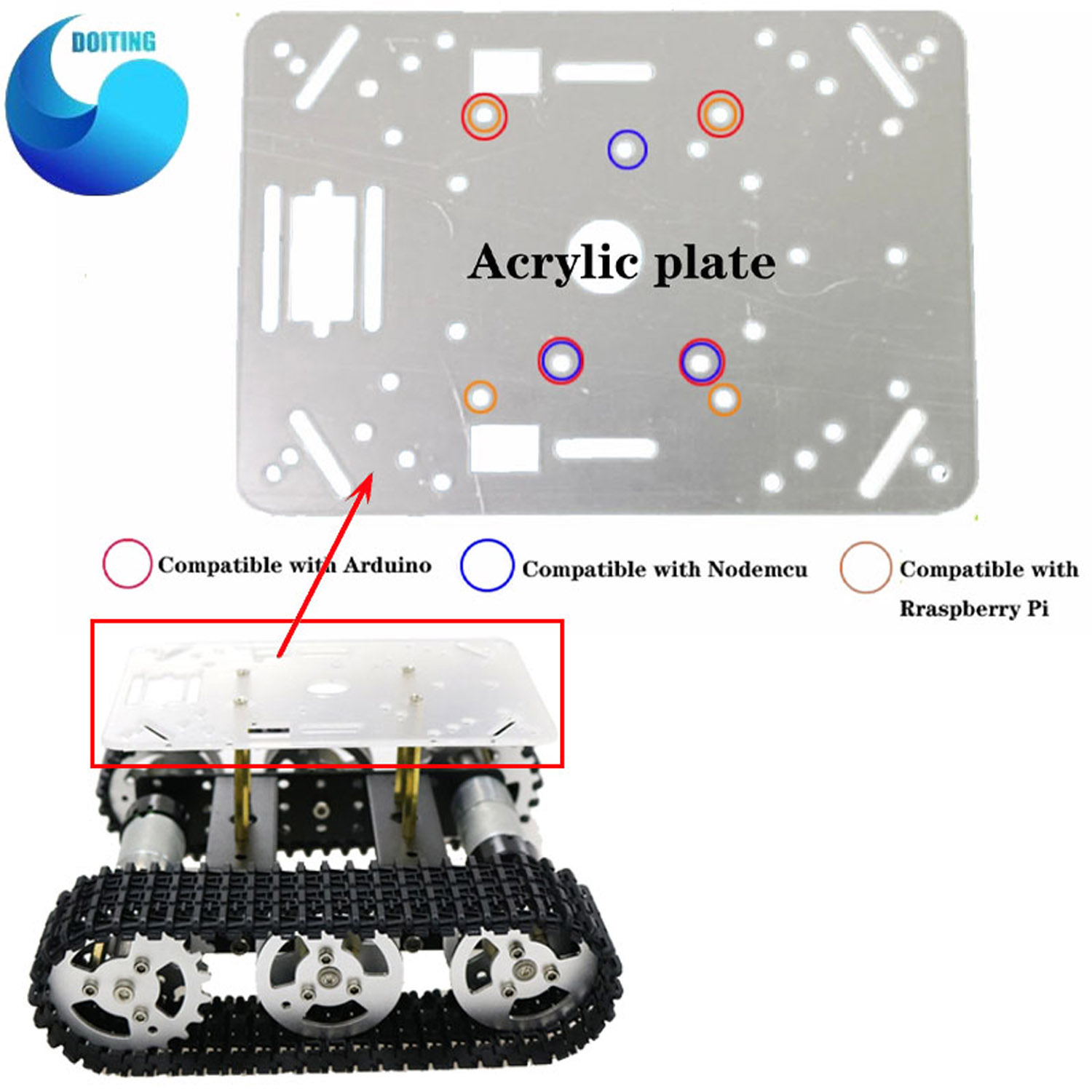 RC Metal Robot Tank Araba Şasi - Tracked Robot Chassis incelemesi ve fiyatı