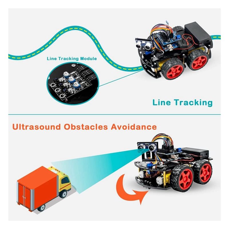 WOWFU-4WD Akıllı Robot Araba K - Arduino Robot incelemesi ve fiyatı